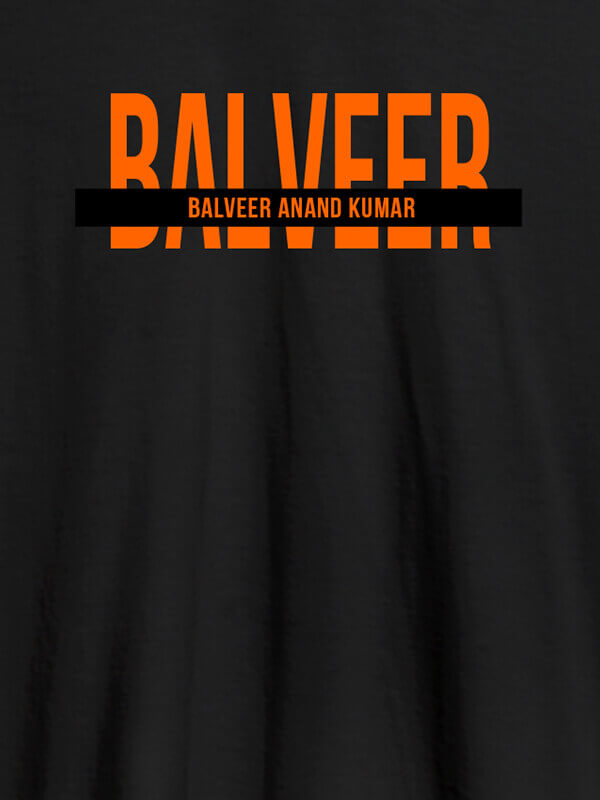 Custom Personalized Mens T Shirt With Name Orange Color Black Color