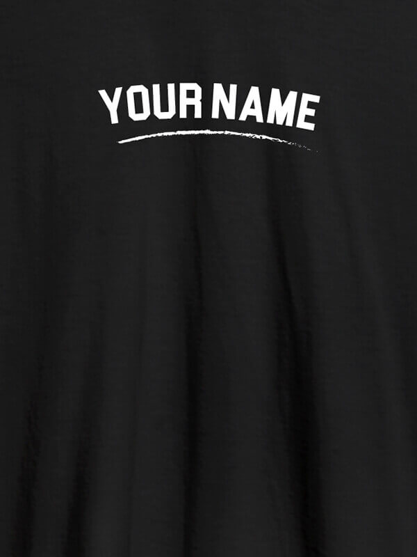 Custom Signature Theme with Your Name On Black Color Customized Mens T-Shirt
