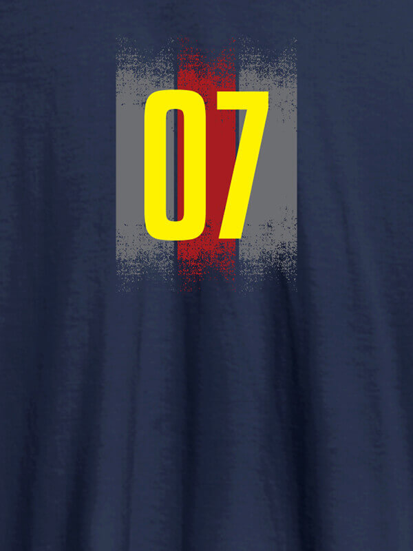 Custom Your Favourite Number On Navy Blue Color Personalized Tshirt