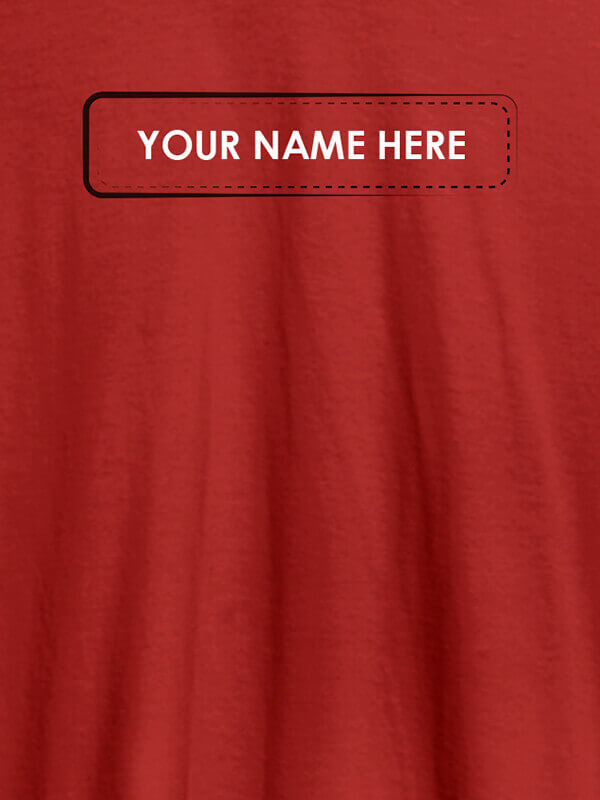Custom Your Name or Text On Red Color Personalized Tshirt