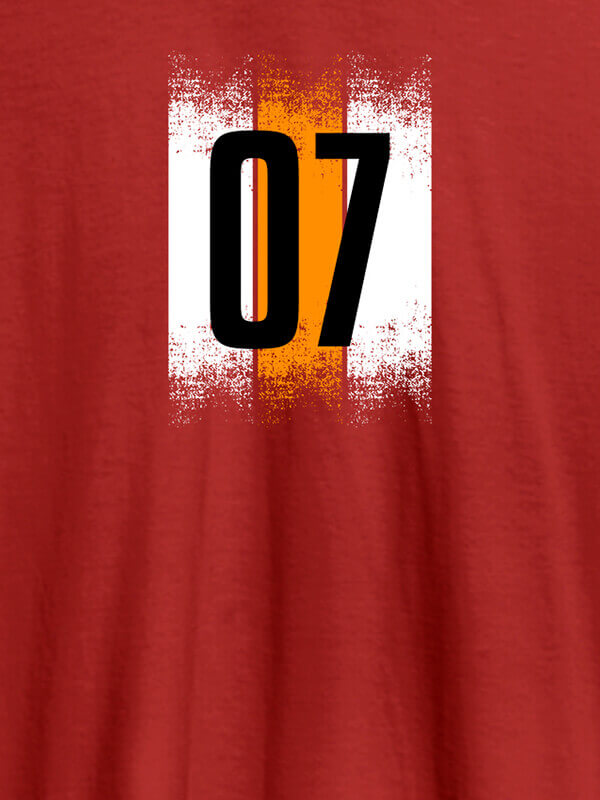 Custom Your Favorite Number On Red Color Personalized Tshirt