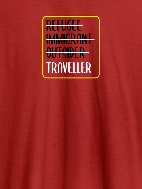Custom Your Own Word On Red Color Personalized T-Shirt