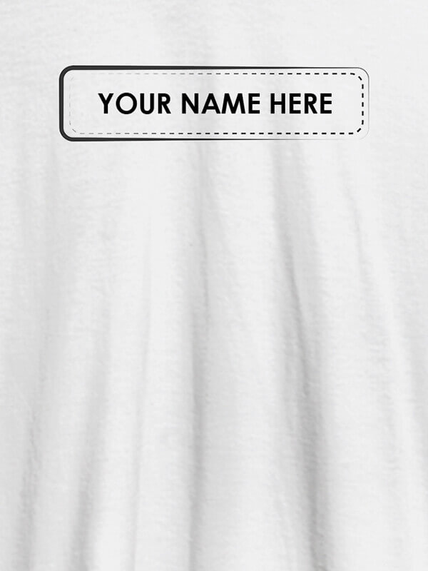 Custom Your Name or Text On White Color Personalized Tshirt