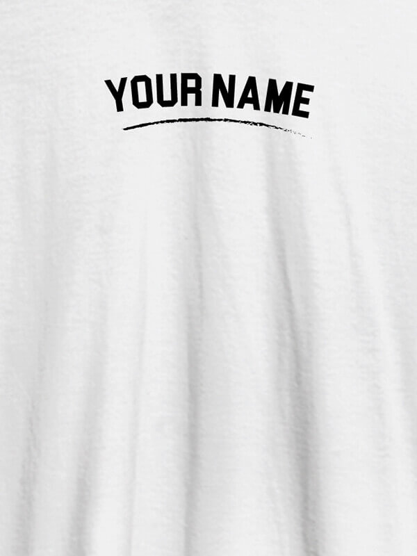 Custom Signature Theme with Your Name On White Color Customized Mens T-Shirt