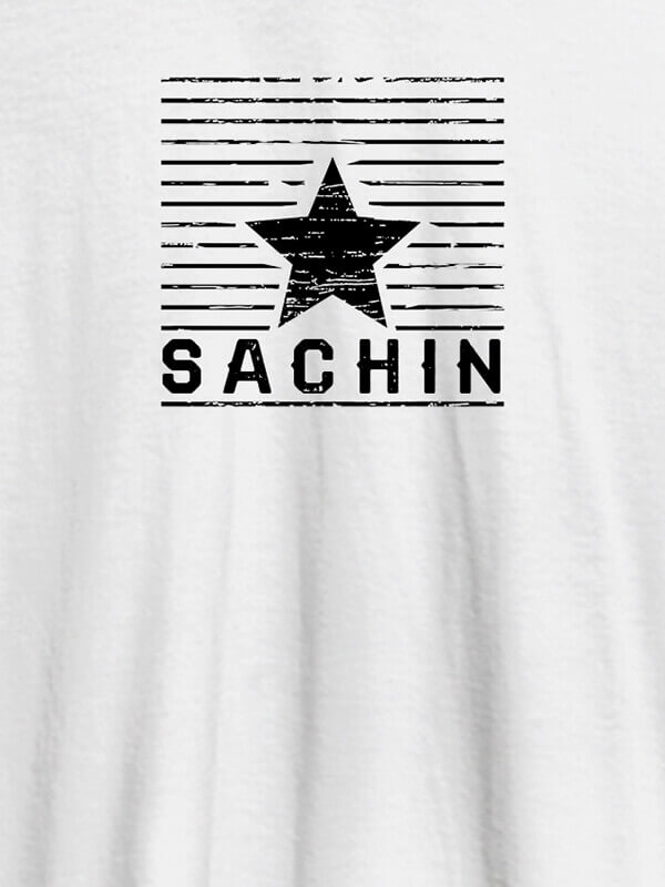 Custom The Star with Your Name On White Color Customized Tshirt for Men