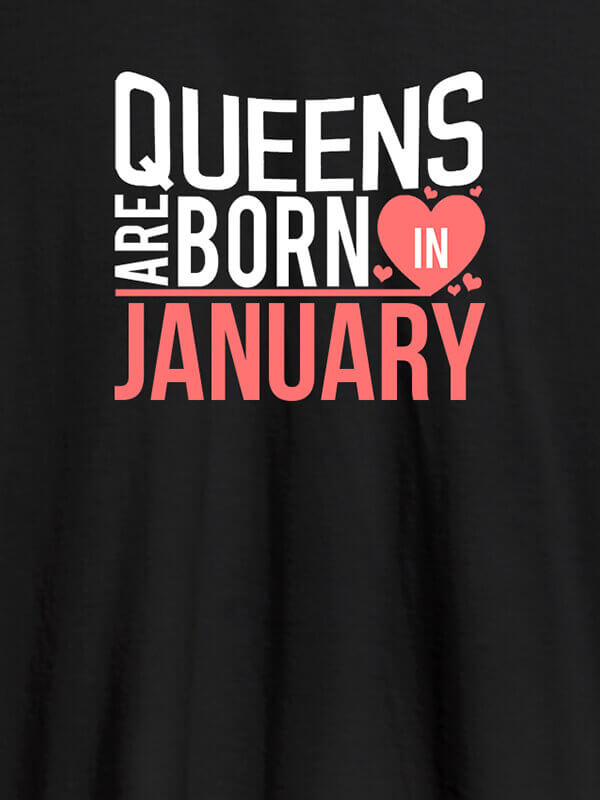 Custom Queens Are Born In Personalised Womens T Shirt Black Color
