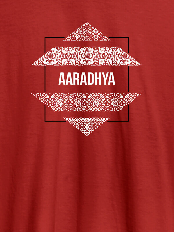 Custom Personalised Womens Tee Shirt Traditional Design Red Color