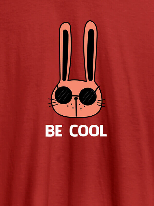 Custom Be Cool Personalised Womens T Shirt Red Color