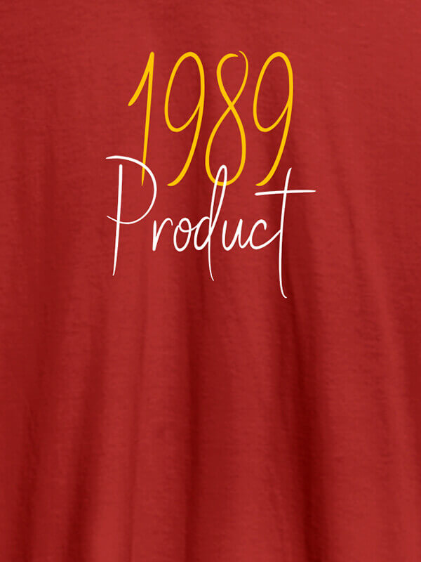 Custom Established on Year On Red Color Personalized Women Tshirt