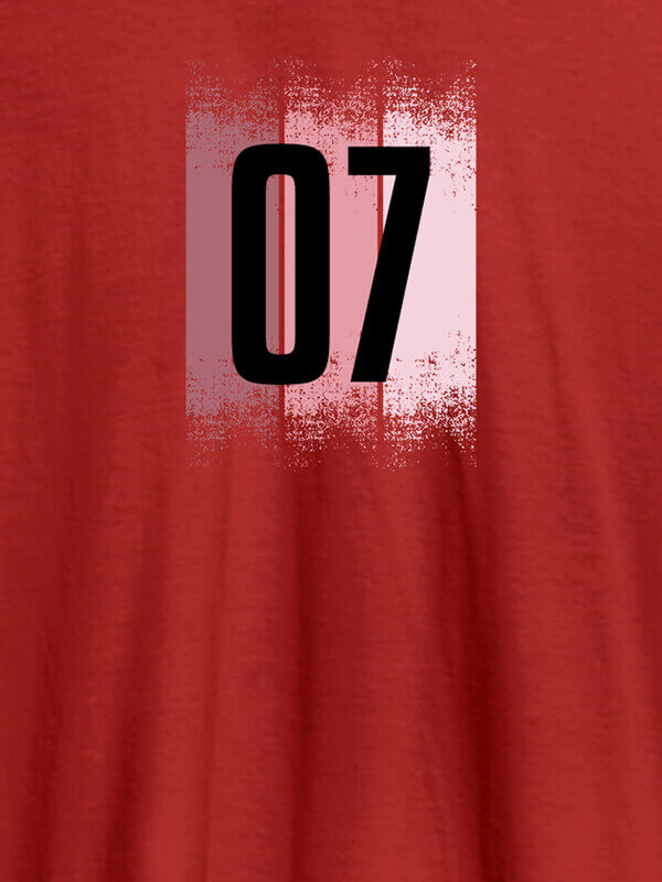 Custom Your Favorite Number On Red Color Customized Women T-Shirt