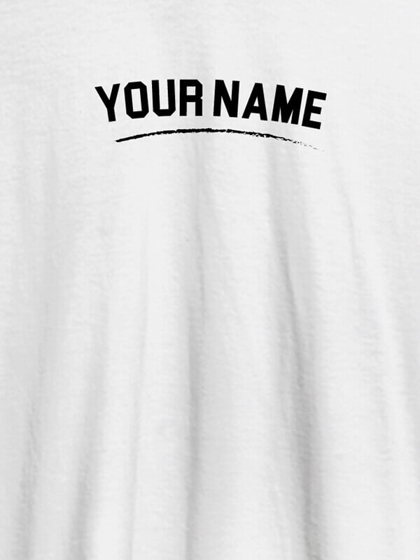 Custom Signature Theme with Your Name On White Color Customized Women Tees