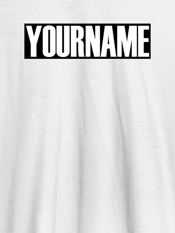Custom YourName On White Color Personalized Women Tees