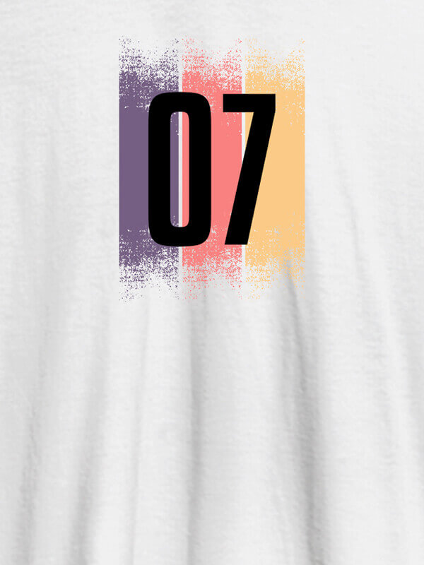 Custom Your Favorite Number On White Color Customized Women T-Shirt