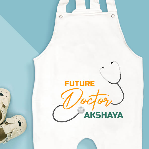 Custom The Future Doctor with Stethoscope Future Heros Dungaree Design
