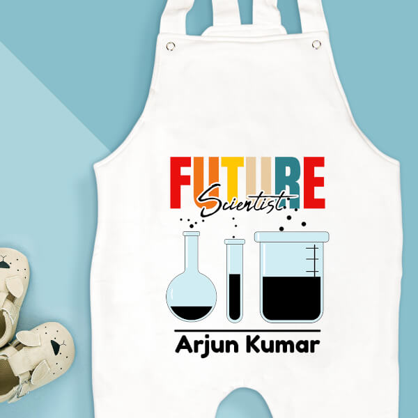 Custom The Future Scientist with Chemical Jars Future Heros Dungaree Design