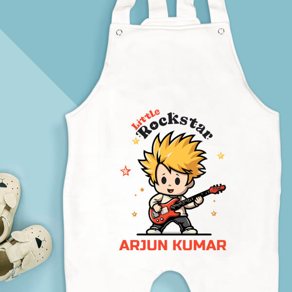 Custom The Little Rockstar Future Heros Dungaree Design