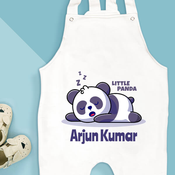 Custom The Little Sleeping Panda General Dungaree Design