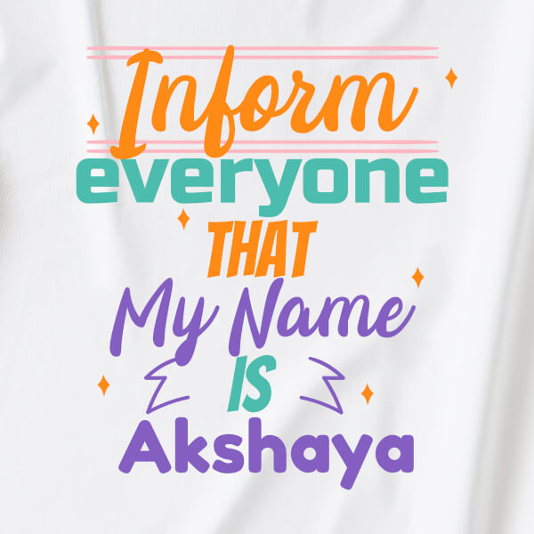 Custom Inform Every One About My Name Milestone Collection Dungaree Design