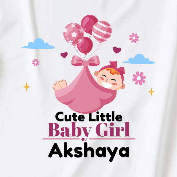 Custom Cute Little Baby Girl New Born Dungaree Design