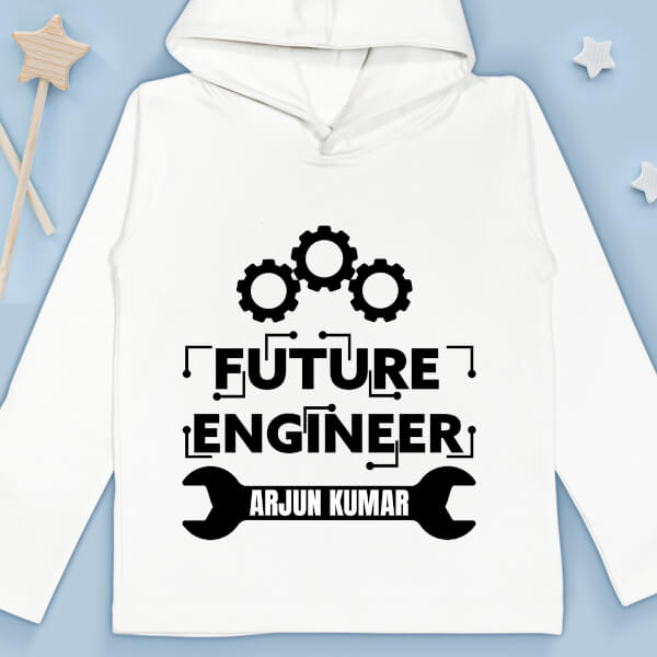 Custom The Future Engineer Mechanical Styled Future Heros Hoodie Design