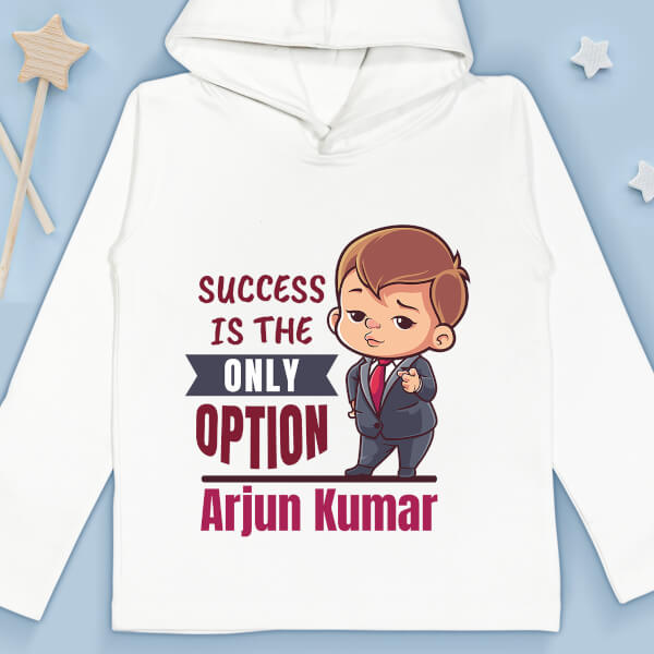 Custom Success is The Only Option Future Heros Hoodie Design