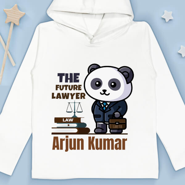 Custom The Future Lawyer Cute Panda Future Heros Hoodie Design