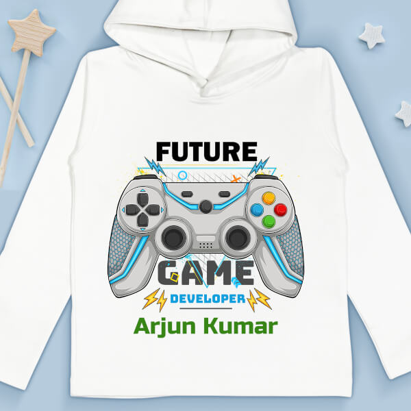 Custom The Future Game Developer Future Heros Hoodie Design