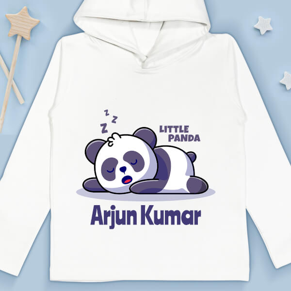 Custom The Little Sleeping Panda General Hoodie Design