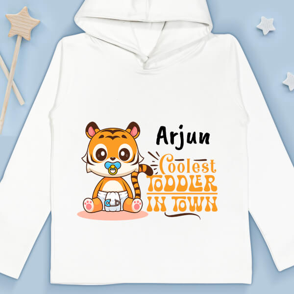 Custom The Coolest Toddler in Town General Hoodie Design