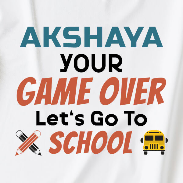 Custom Your Game Over Lets Go To School Milestone Collection Hoodie Design