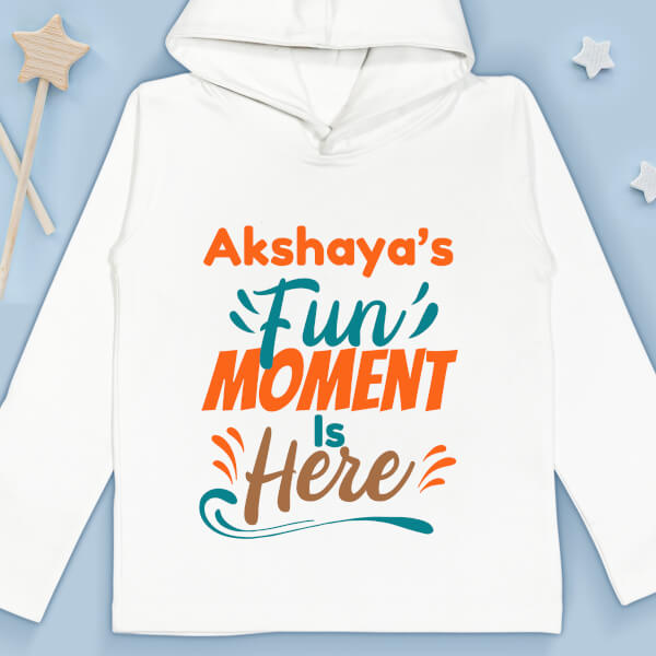 Custom Fun Moment of Baby is Here Milestone Collection Hoodie Design