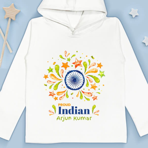 Custom Proud Indian Special Days Hoodie Design