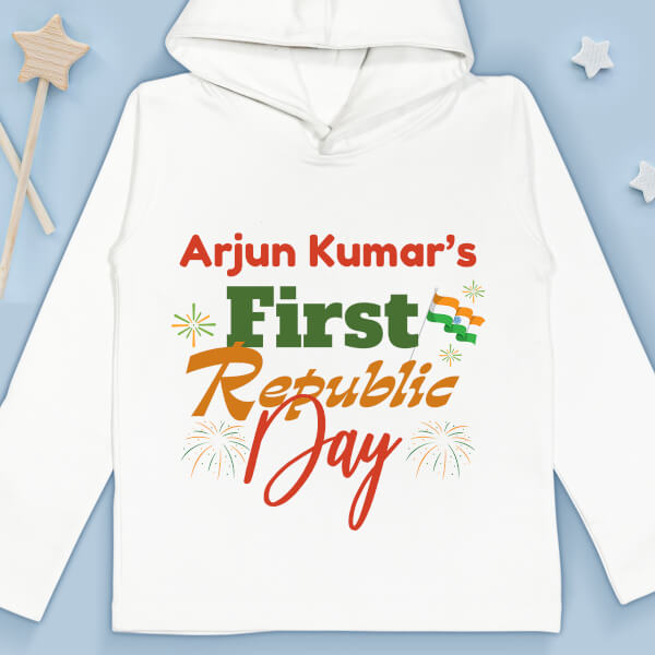 Custom 1st Repubilc Day For The Baby Special Days Hoodie Design