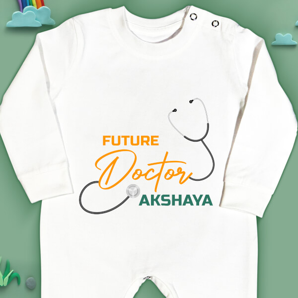Custom The Future Doctor with Stethoscope Future Heros Jumpsuit Design