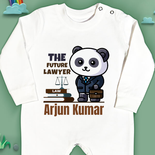 Custom The Future Lawyer Cute Panda Future Heros Jumpsuit Design