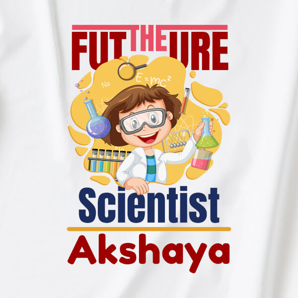 Custom The Future Scientist with Cute Kid Cartoon Future Heros Jumpsuit Design
