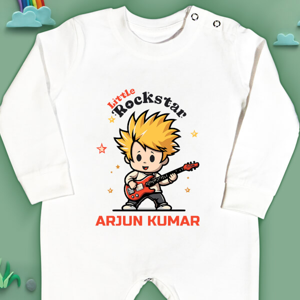 Custom The Little Rockstar Future Heros Jumpsuit Design