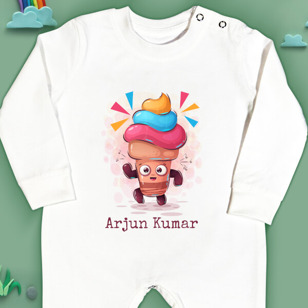 Custom The Dancing Ice Cream General Jumpsuit Design