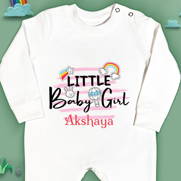 Custom Little Baby Girl New Born Jumpsuit Design