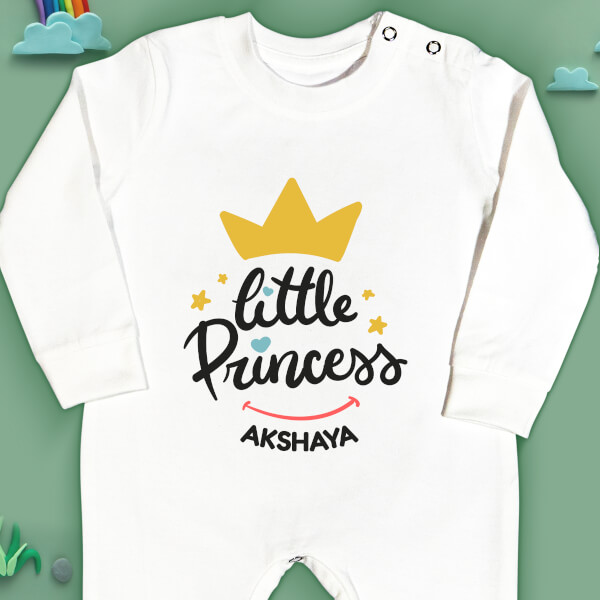 Custom Little Princess New Born Jumpsuit Design