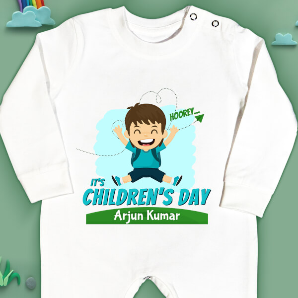 Custom Its Childrens Day Special Days Jumpsuit Design