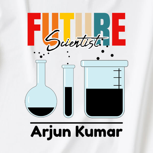 Custom The Future Scientist with Chemical Jars Future Heros Rompers Design