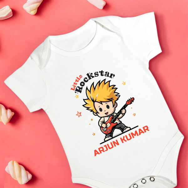 Custom The Little Rockstar Future Heros Rompers Design