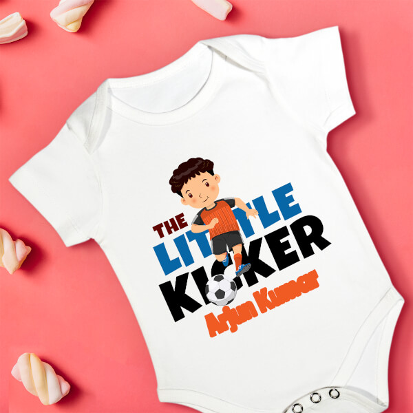 Custom The Little Kicker General Rompers Design