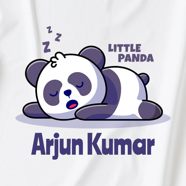 Custom The Little Sleeping Panda General Rompers Design