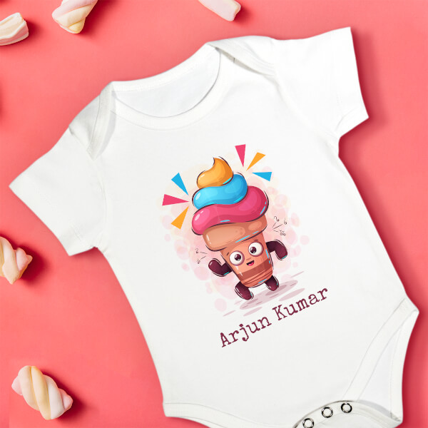 Custom The Dancing Ice Cream General Rompers Design