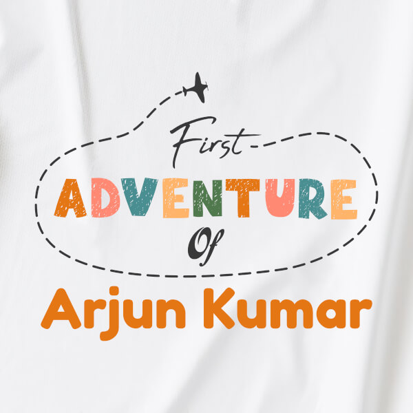 Custom First Adventure of The Baby Milestone Collection Rompers Design