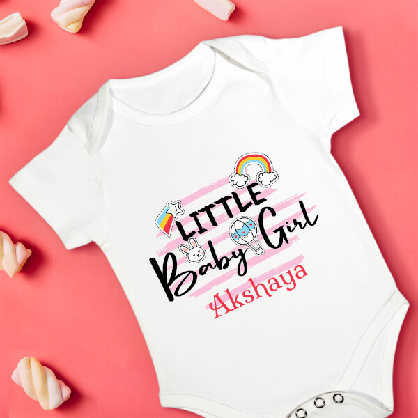 Custom Little Baby Girl New Born Rompers Design