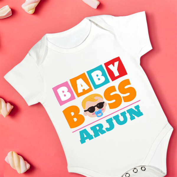 Custom Baby Boss New Born Rompers Design