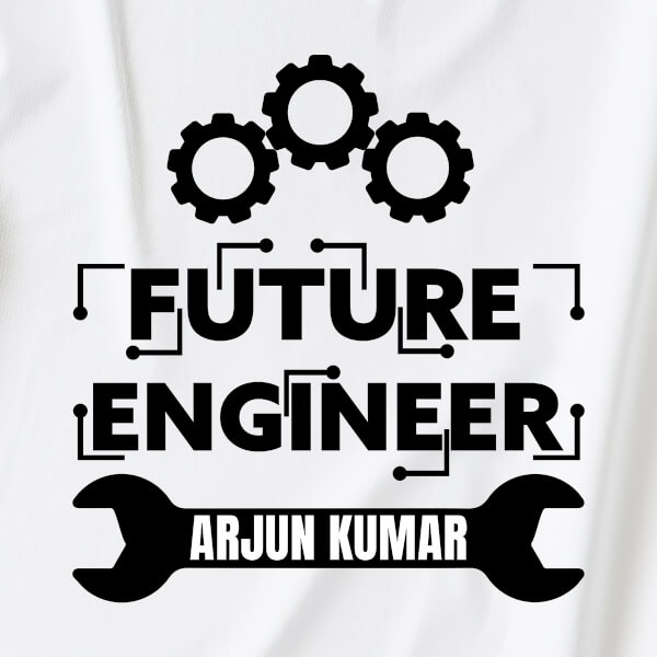 Custom The Future Engineer Mechanical Styled Future Heros Tshirt Design